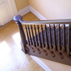 Painted staircase walls