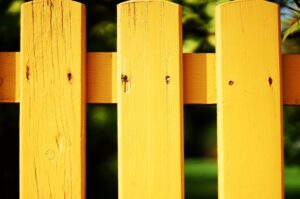 Fence touch up bright colours